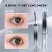 2PCS Iron Wand Mascara Metal Mascara Wand Metal Rod Mascara 3d Curling Eyelash Iron Mascara Mascara Cream (2*Brown) - Buy Online on GoSupps.com