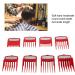 Limit Comb Set Hair Cutter Cutting Guides Set Gradient Carving Caliper Fine Cut Round Combs for Electric Hair Clipper (Red) - Buy Online on GoSupps.com