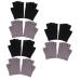 FOMIYES 6 Pairs Half Finger Moisturizing Gloves Dry Hand Glove Lotion Gloves Overnight Sleeping Gloves Bedtime Gloves Essential Oil Gloves Cosmetic Gloves Women's Touch Screen Gel Simple