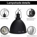 AIICIOO Reptile Lamp 8.5 Optical Reflection Cover - Deep Barrel Ceramic Lampshade for Turtles Snakes & Lizards - 2 Pack - Buy Online on GoSupps.com
