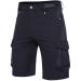 Hiauspor Men's Hiking Cargo Shorts Lightweight Quick Dry Stretch MTB Shorts for Golf Fishing Tactical Outdoor Casual Shorts Pure-black X-Large