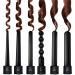 6 in 1 Curling Iron Wand Set - Interchangeable Ceramic Barrels & Heat Protective Glove - Perfect for International Shipping - Buy Online on GoSupps.com