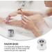 Minkissy Shaving Brush for Men - Aluminum Alloy Travel Razor | Best Manual Shaving Base - Buy Online on GoSupps.com
