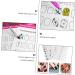 Beavorty 24 Sheets coloring exercise book Nail Shape Templates Nail Art Practice Tool Manicure Training Tools nail art practice book Cards for Nail Art Paper pattern white practice supplies - Buy Online on GoSupps.com
