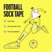 SPORTTAPE Self-Adhesive Football Sock Tape | 5cm x 4.5m - White | Cohesive Bandage Sock Wrap Shin Pad Tape | Goalkeeper Wrist Tape & Football Ankle Tape | Pet & Vet Wrap for Dogs Horse - Single Roll White 5x450 cm (Pack of 1) - Buy Online on GoSupps.com