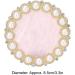 Cosmetic Nail Mixing Palette Color Mixing Nail Art Tips Display Plate Nail Art Display Board Nail Art Palette Drawing Painting Dish Manicure Nail DIY Mixing Holder Tool for Nail(golden foundation) - Buy Online on GoSupps.com