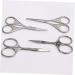 FOMIYES 4 Pcs Beard Trimming Scissors Set - Eyelash Eyebrow & Nose Hair Trimmers for Men | Precision Grooming Tools | Safe & Compact 9.2x4.5cm - Buy Online on GoSupps.com