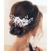 IYOU Princess Silver Flower Crystal & Pearl Hair Combs | Bridal Wedding Headpiece Accessories for Girls & Women - Buy Online on GoSupps.com
