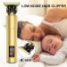 Hatteker Professional Men's Hair Trimmer: Zero Gapped Detail Trimmers, Cordless T-Blade Edgers, Rechargeable Grooming Kit with LCD Display - Gold - Buy Online on GoSupps.com