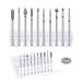 10 pieces of professional diamond bits for nail cutter grinding body set for manicure nail care removing nail skin kit alloyed tungsten steel bits (03)