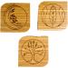 Wachsmann Bamboo Empty Powder Compact with Mirror - Refillable 3-Piece Set | Eco-Friendly Makeup Organizer - Buy Online on GoSupps.com