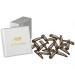 HAARallerliebst hair clips (20 pieces | brown | approx. 5 cm) including box for storage (box color: white)