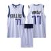 ABRTJCL Kinder/adult basketball jersey set 2-part children/adult basketball sleeveless suit children/adult basketball jersey & basketball shorts A-77-white 3xs (children)