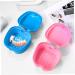 Frcolor 2-Part Pink Toothbox Travel Set | Portable Prosthetic Storage & Retainer Case for On-the-Go Use - Buy Online on GoSupps.com
