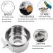 PINVNBY Stainless Steel Parrot Feeding Cups - Pack of 2 | Bird Food Dish with Clamp Holder for Cockatiel Conure Budgies Parakeet Macaw Chinchilla - Buy Online on GoSupps.com