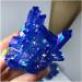 Crystal Rough Natural Crystal Rough Stone Crafts Crystal Cluster Specimen Blue Angel Aura Flower Natural Electroplating Gemstone Quartz Cluster (Size : 100-150g) - Buy Online on GoSupps.com