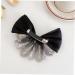minkissy bow hairpin bow women barrettes Black hair bow headress bow hairpin bow hair barrettes for women xmas bowknot hair ties for women headwear bow woman dense fabric Fabric - Buy Online on GoSupps.com