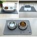 Joytale Silicone Waterproof Pet Bowl Mat - Large 21x14 or Medium 18.5x12 - Non Slip Bowl Placemat for Dogs and Cats - Grey - Buy Online on GoSupps.com
