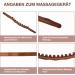 Wood Gua Sha Massage Stick - Maderotherapy Lymphatic Drainage Tool for Full Body Relaxation Cellulite & Muscle Relief - Buy Online on GoSupps.com