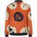 oelaio Women's Printed Cardigan Jacket Zippered Jacket Long Sleeved Casual Jacket Jacket Orange Medium - Buy Online on GoSupps.com