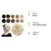 Tess Hair Part Dutt Hair Tie Wavy Small Hair Knot Updo | Affordable 30g Blonde Hair Extensions for Women - Buy Online on GoSupps.com