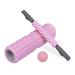 Relaxdays fascia roller set of 3 massage roller fascia stick hedgehog ball medium hard with knobs neck back legs pink