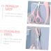 NOLITOY Crescent Moon Eyebrow Trimmer Set 3 Stainless Steel Face Razors for Women & Men | Eyebrow Shaping Tool Kit in Pink - Perfect for Precise Eyebrow Grooming - Buy Online on GoSupps.com
