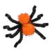 Halloween Spider Hair Clips - Horror Barrettes - Halloween Fancy Dress Accessory - Spider Dress Up Accessories Orange