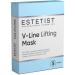 ESTETIST V Shaped Slimming Face Mask - Double Chin Reducer Face Lift Tape Tightening Mask - Anti Aging Anti Wrinkle Firming Jawline Slimmer (5 Pack)