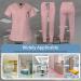 VIAOLI Women's Medical Jogger Scrub Sets - Pink Small | Soft Stretchy Hospital Uniform - Buy Online on GoSupps.com