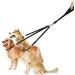 3 in 1 Dog 3 Way Leads with Soft Padded Handle No Tangle Dogs Coupler Leash Pet Triple Lead - Buy Online on GoSupps.com