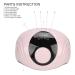 120W UV LED Nail Lamp - Quick-Drying Gel Dryer with 4 Timer Settings & Automatic Sensor for Home & Professional Use (EU Plug - Pink) - Buy Online on GoSupps.com