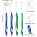 Buy WLLHYF 4 Pcs Tuft Toothbrush Set - Soft End-Tufted Brushes for Interdental Cleaning (2 Blue + 2 Green) - Ideal for Orthodontics & Detail Care - International Shipping Available - Buy Online on GoSupps.com