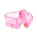 Harilla Nail Art Dish with Lid Nail Art Glass Cup Easy Clean for Woman Holder Equipment Small Jewelry Storage Box pink