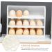 Yardenfun Egg Storage Box Egg Holder for Fridge 3- Layer Egg Storage Container Reusable Egg Holder Crisper Dog White 25.5X21.5X10CM - Buy Online on GoSupps.com