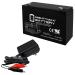 Mighty Max Battery 6V 12AH Replacement Battery for Tripp-Lite TLRBC39 TLRBC44 + 6V Chrgr
