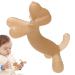 Jacekee silicone bite toy for toddlers - biting toys for toddlers |Silicone playing stuff in dog reform bite rings in dog reform for small children for 0 6 months and 6 12 months girls