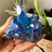 Crystal Blue Crystal Cluster Quartz Titanium Flower Natural Stones and Minerals Stone Decoration for Home Suitable for Home Office Decoration Full of Texture (Size : 90-100g) - Buy Online on GoSupps.com