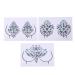 Crystal Festival Face Jewels Gem Nipple Chest Sticker Body Jewelry Stickers - Set of 3 | Rhinestone Makeup Tattoo Temporary Face Rocks - Buy Online on GoSupps.com