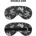 Buy Bunny Rabbit Print Unisex Sleeping Eye Mask - Soft Adjustable Black | International Shipping - Buy Online on GoSupps.com