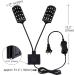 WEAVERBIRD Aquarium Light Double Head Model-X7 Gemini Fish Tank Light 15W 32 LED Planted Clip Lamp for 6mm Thick Fish Tanks - Buy Online on GoSupps.com