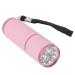 Flashlight nail lamp flashlight -shaped nail lamp Home Salon Sort Led Nail dryer Nail Art tool for rhinestones (pink)