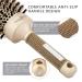 Large Round Boar Bristle Brush for Blow Drying | Nano Thermal Ceramic Barrel | Ionic Technology for Styling | 3.3 Inch Barrel with 4 Clips included - Buy Online on GoSupps.com
