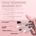Professional Eyeshadow Brush Set for Shading and Blending - Smoky Eye Makeup Brushes Kit for Cream, Powder, and Highlighter - Buy Online on GoSupps.com