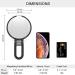 CLSEVXY Double Sided Handheld Mirror 1X 15X Magnification - Travel Friendly - Adjustable Rotation Pedestal - Vanity Makeup Desk Mirror - Buy Online on GoSupps.com