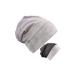 Boy&Girls' Satin Lined Sleep Bonnet Cap with Button for Facemask Ear Protection Hair Bonnet Cotton Slouchy Beanie Tie-dye Jersey (Purple)
