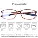 DOOViC Blue Light Filter Computer Reading Glasses TR259-C for Unisex | 9 Colors C5 Brown Tortoiseshell 1.75x Magnification - Buy Online on GoSupps.com