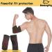 Elbow Compression Braces Sleeves for Tennis & Golfer's Elbow | Relief for Tendonitis & Arthritis - X-Large Red-Black Pair - Buy Online on GoSupps.com