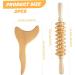 Wood Therapy Massage Tools Kit - 2PC Anti-Cellulite & Lymphatic Drainage 9-Wheel Roller for Body Shaping & Relaxation - Buy Online on GoSupps.com