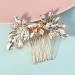 DEARMAMY Hair Comb Flower Rhinestone Hair Decoration Bride Hair Side Comb Hair Accessory - Buy Online on GoSupps.com